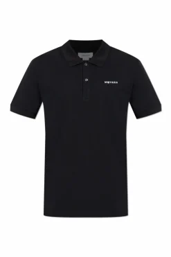 Alexander McQueen BLACK Polo with embroidered logo