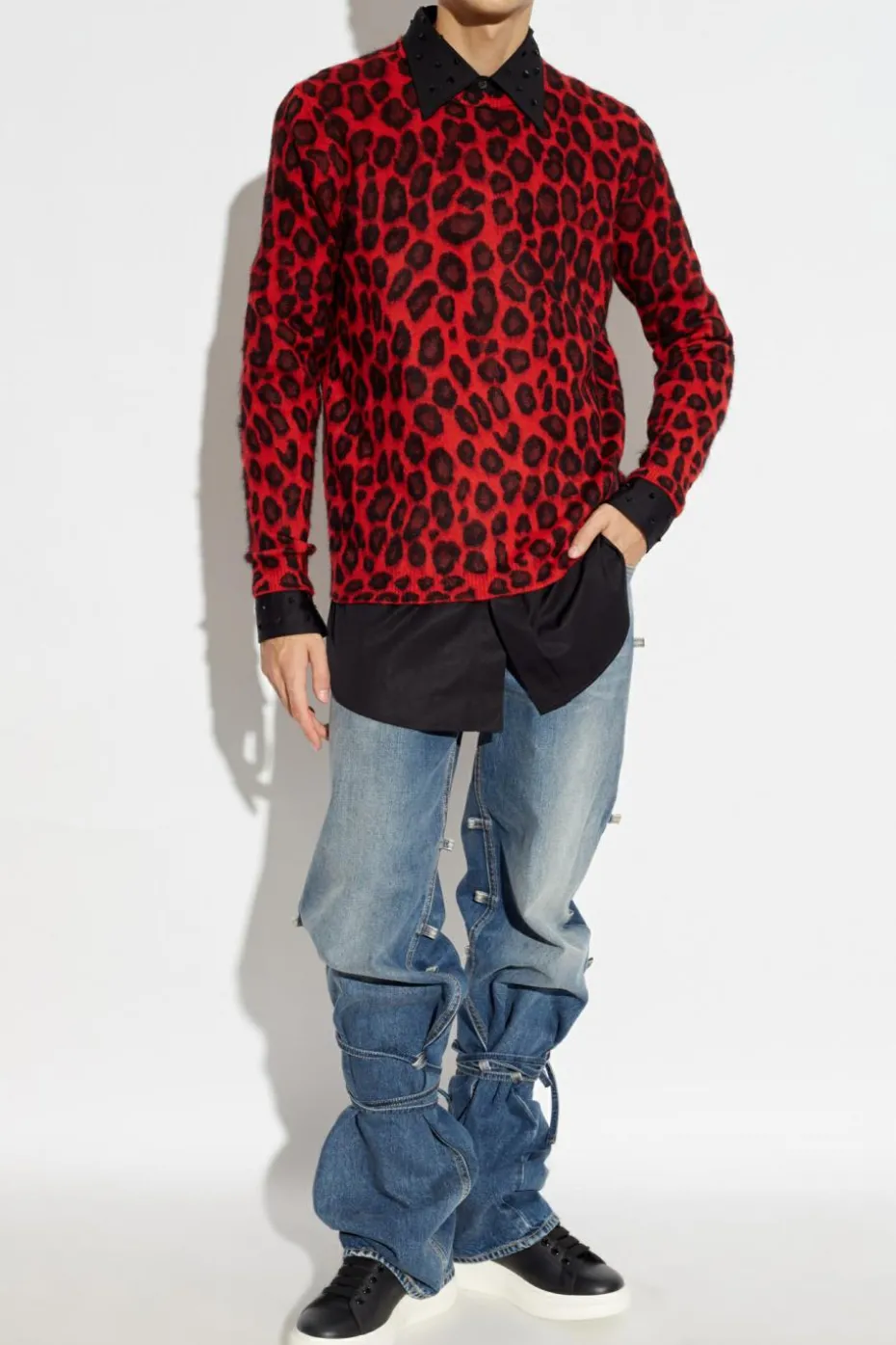 Alexander McQueen BLACK Shirt with decorative elements