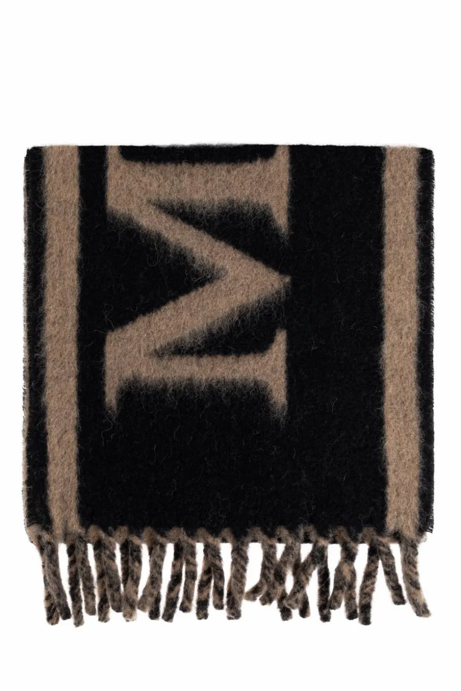 Alexander McQueen BLACK Scarf with fringes