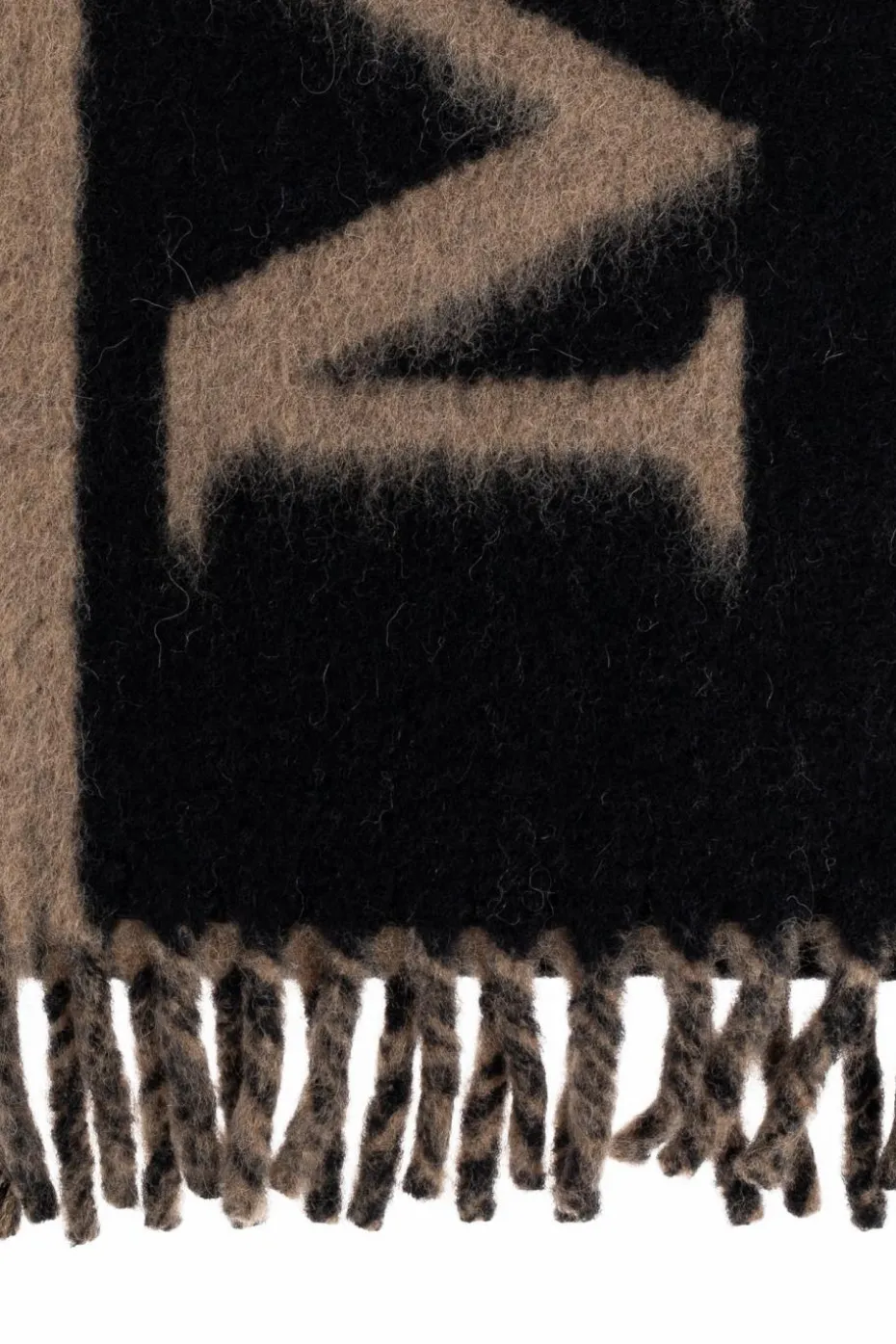 Alexander McQueen BLACK Scarf with fringes