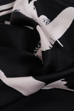 Alexander McQueen BLACK Silk scarf