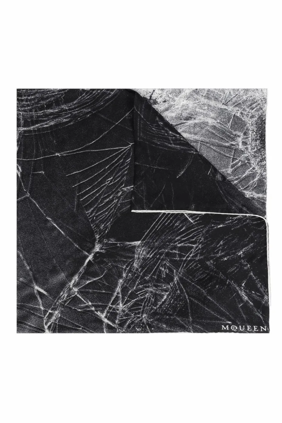 Alexander McQueen BLACK Silk scarf