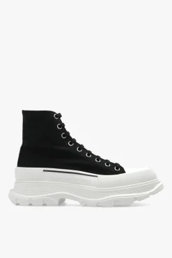 Alexander McQueen BLACK Sneakers with logo print