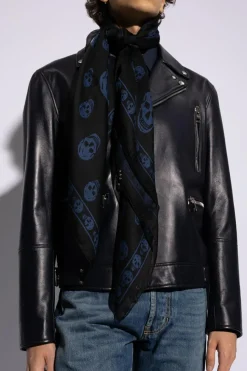 Alexander McQueen BLACK Silk scarf