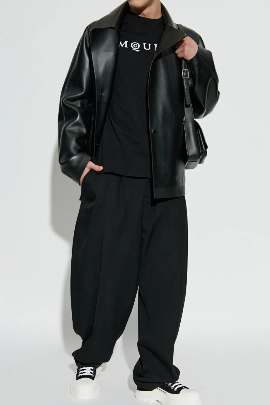 Alexander McQueen BLACK T-shirt with logo