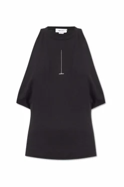 Alexander McQueen BLACK Top with round neckline