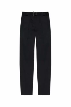 Alexander McQueen BLACK Trousers with belt