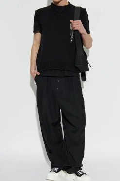 Alexander McQueen BLACK Vest with applique