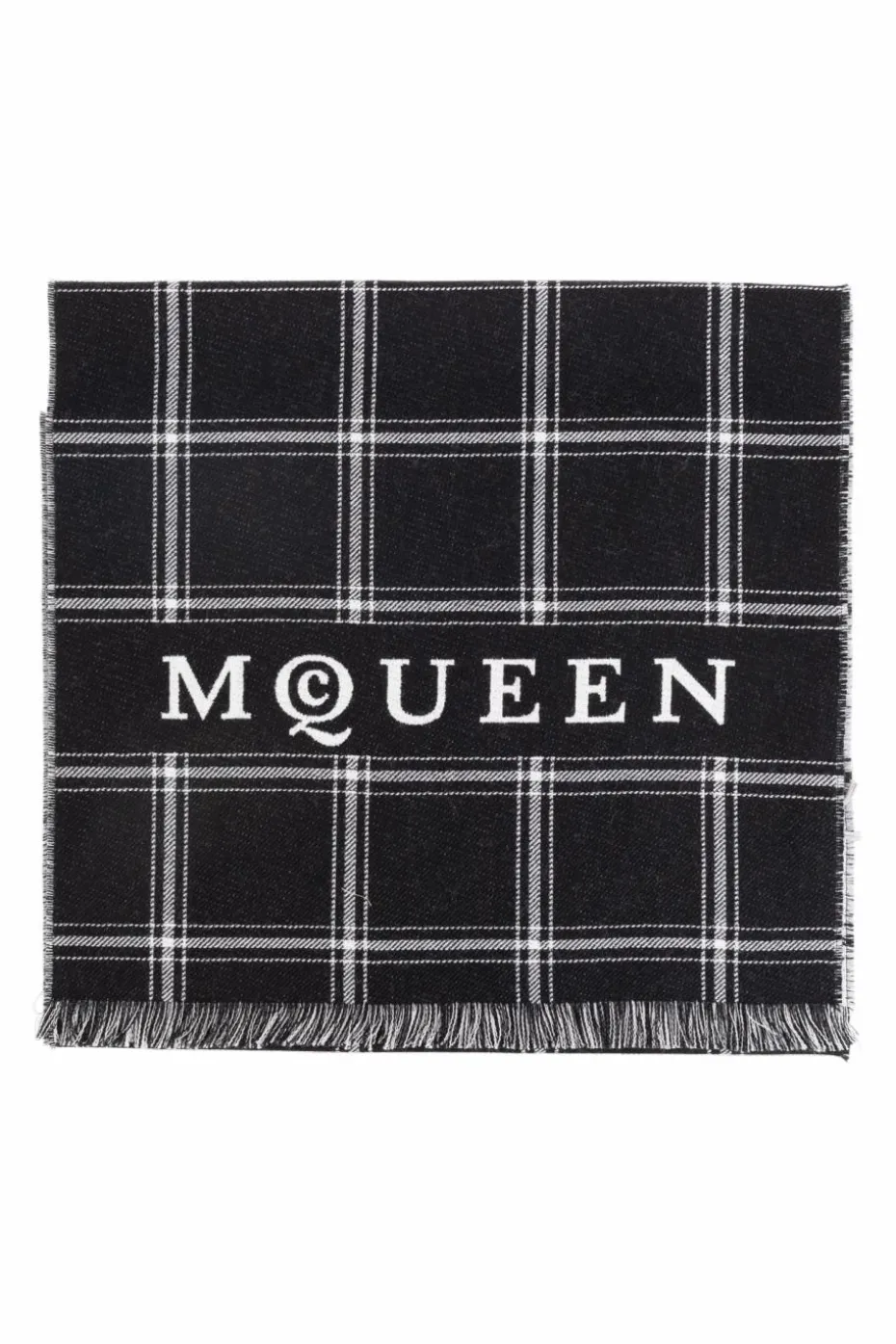 Alexander McQueen BLACK Wool scarf