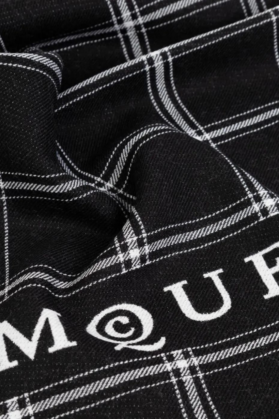 Alexander McQueen BLACK Wool scarf