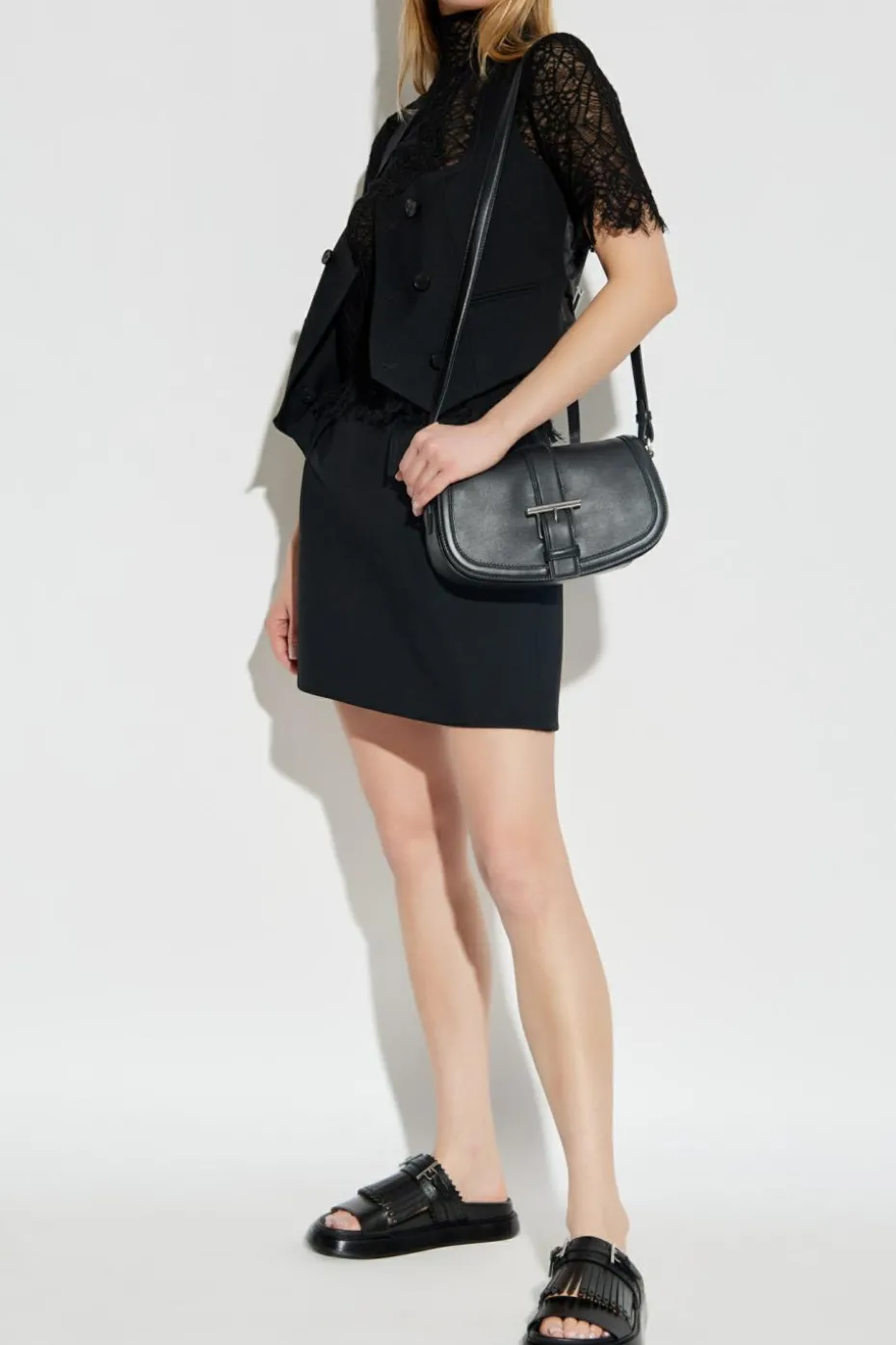 Alexander McQueen BLACK Wool skirt