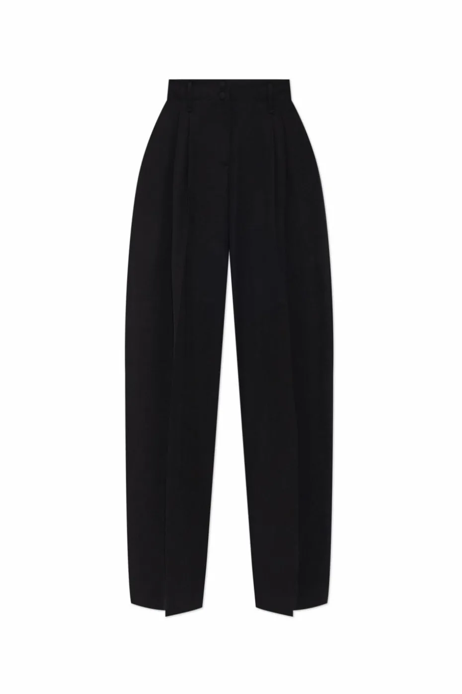 Alexander McQueen BLACK Wide-leg pleated trousers