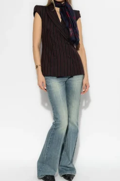 Alexander McQueen BLUE Jeans with slightly flared legs