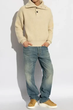 Alexander McQueen BLUE Jeans with logo