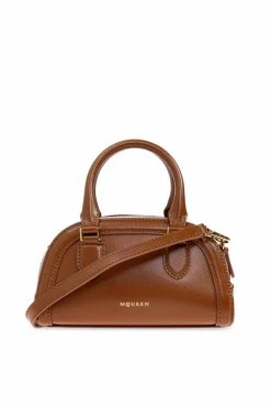 Alexander McQueen BROWN Handbag "Birdee Boston Mini"