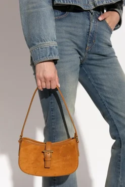 Alexander McQueen BROWN Shoulder bag "T-Bar Mini"
