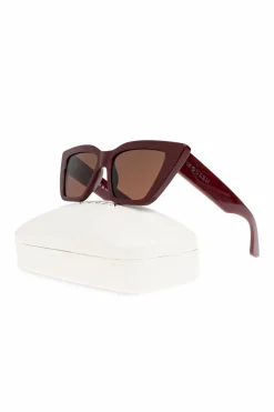 Alexander McQueen BURGUNDY Sunglasses