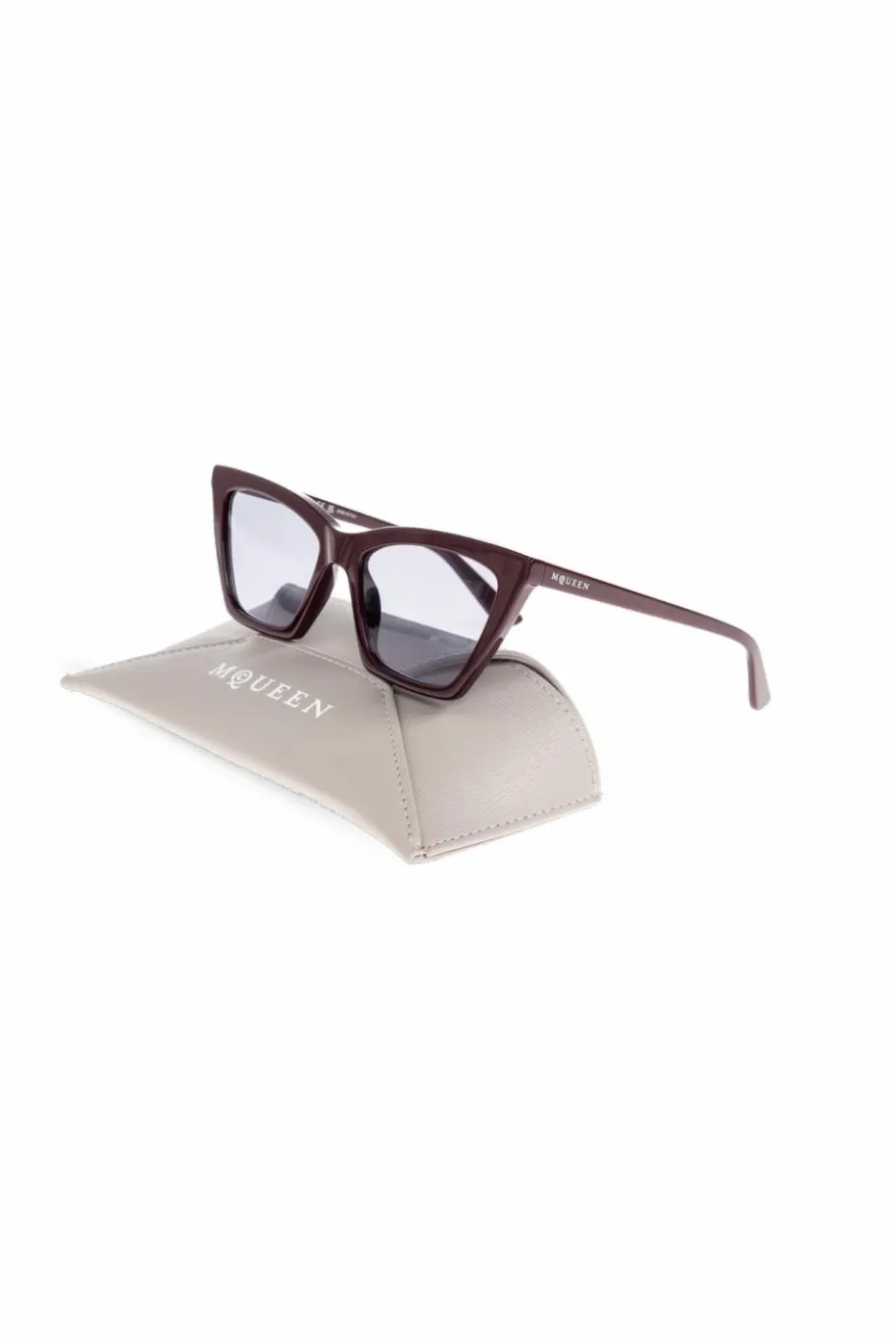 Alexander McQueen BURGUNDY Sunglasses