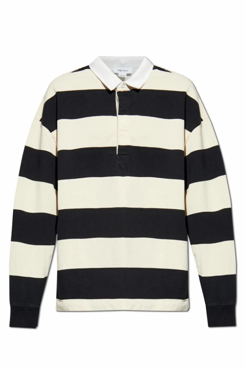 Alexander McQueen cream Long Sleeve Polo