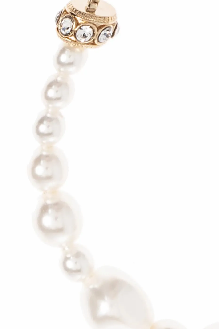 Alexander McQueen GOLD Adjustable bracelet with shimmering crystals