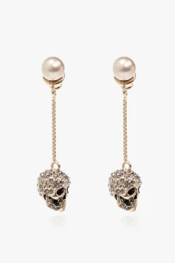 Alexander McQueen GOLD Brass earrings