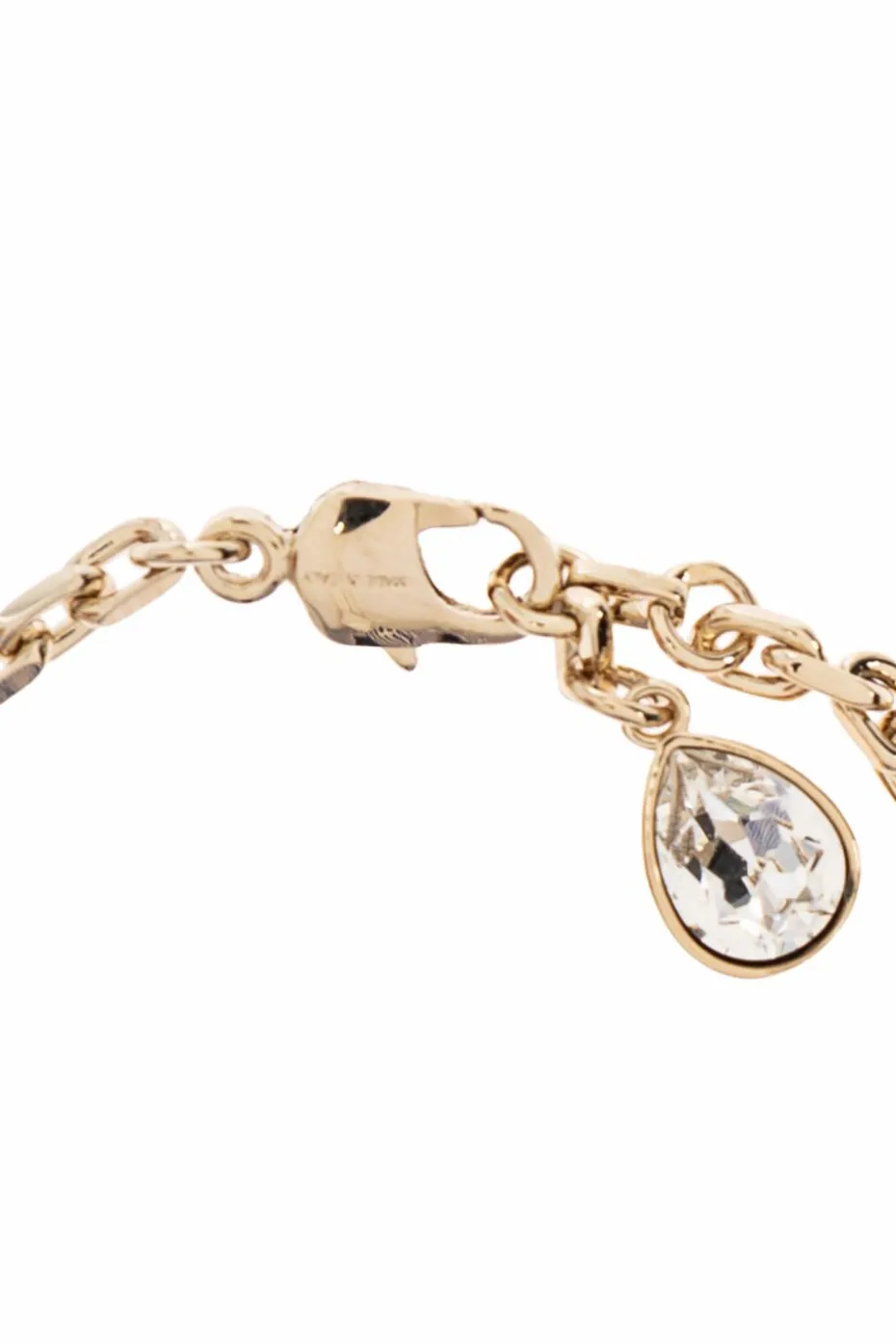 Alexander McQueen GOLD Bracelet with shimmering crystals