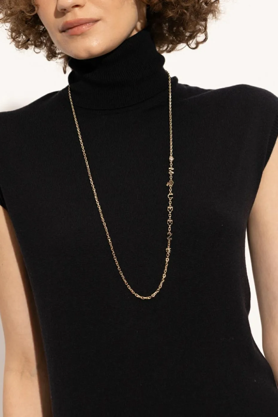 Alexander McQueen GOLD Necklace with logo