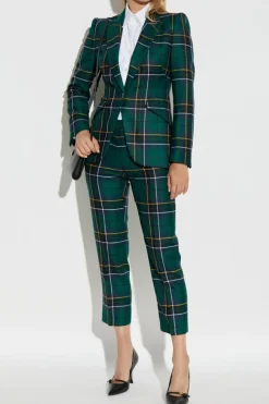 Alexander McQueen GREEN Plaid trousers