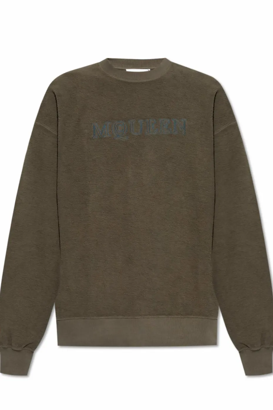 Alexander McQueen GREEN Sweatshirt with logo