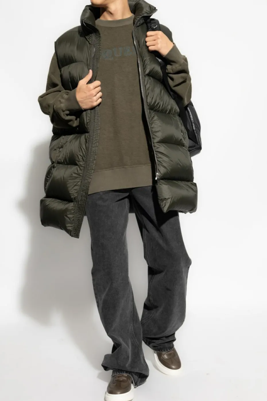 Alexander McQueen GREEN Sweatshirt with logo