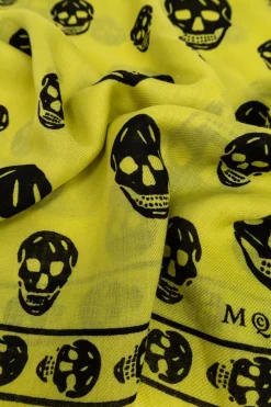 Alexander McQueen GREEN Wool Scarf