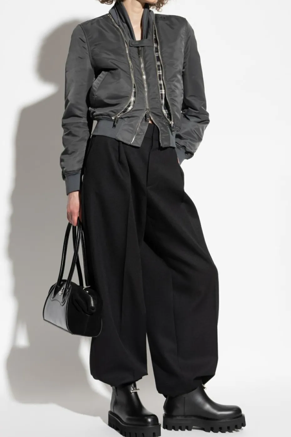 Alexander McQueen GREY Jacket with zippers