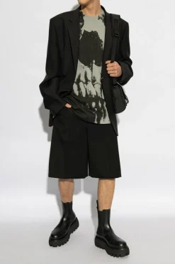 Alexander McQueen GREY T-shirt with print