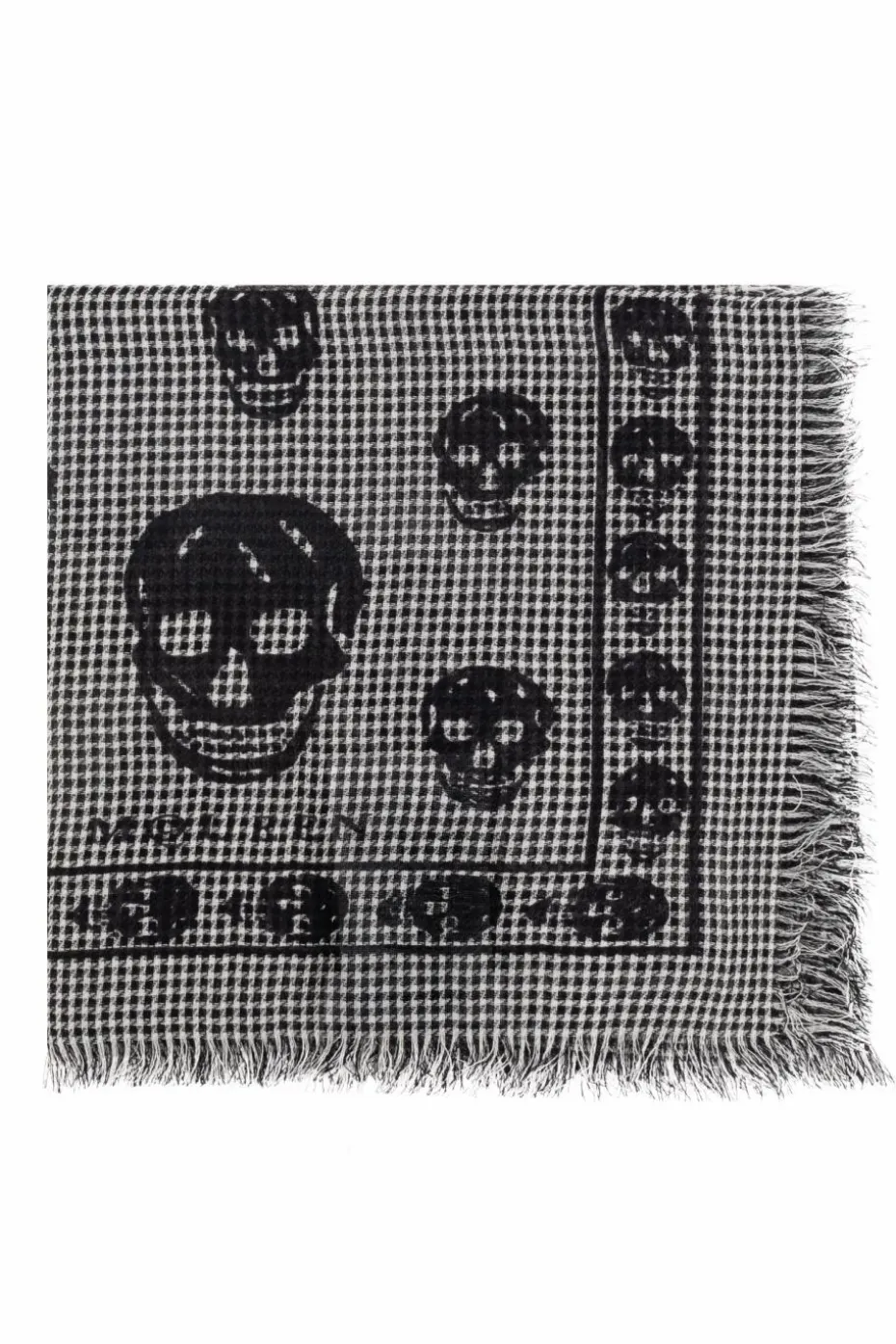 Alexander McQueen GREY Wool scarf