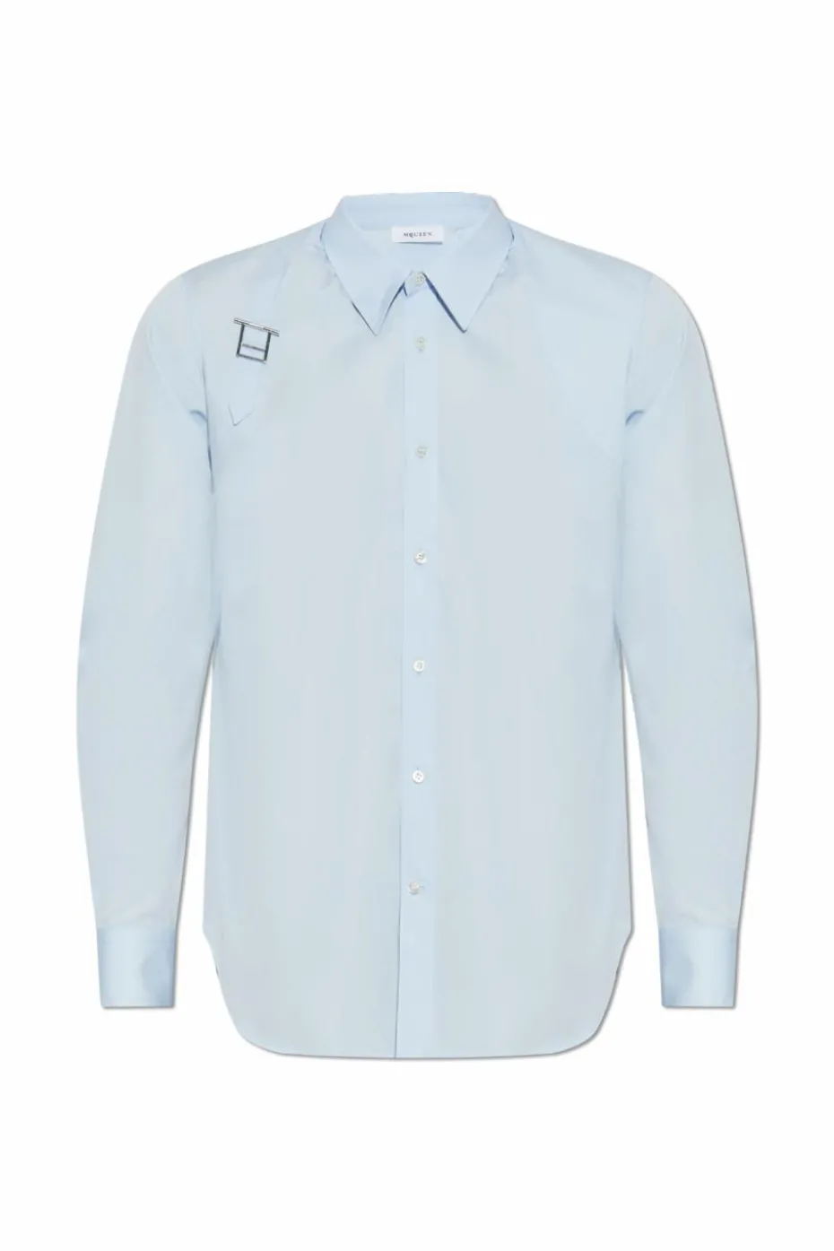 Alexander McQueen light blue Cotton shirt