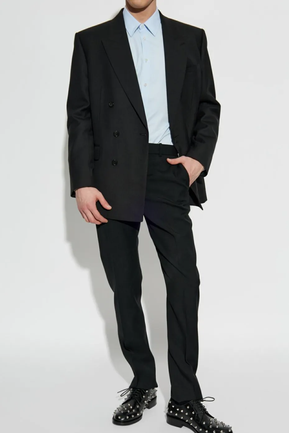 Alexander McQueen light blue Cotton shirt