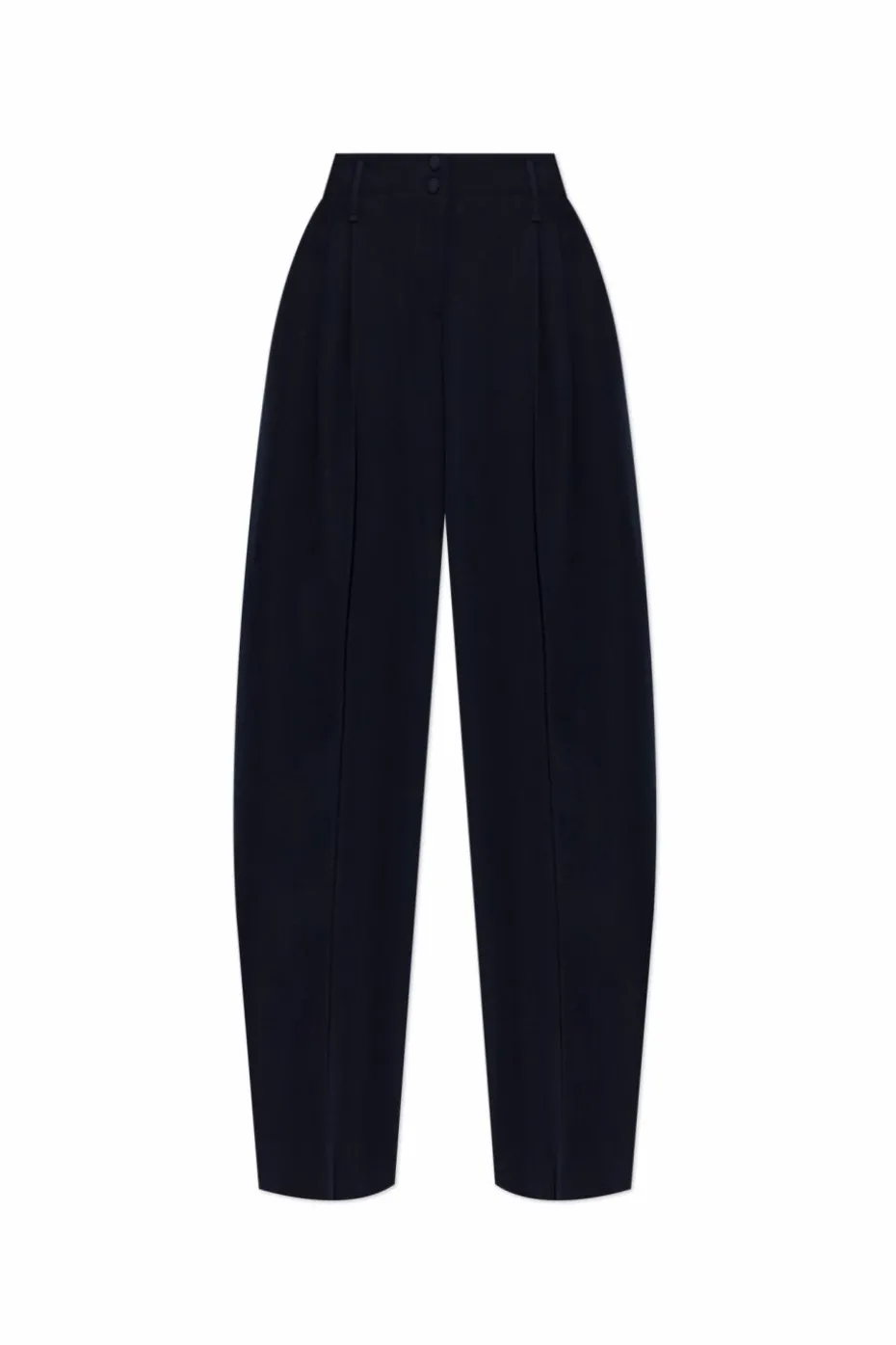 Alexander McQueen NAVY BLUE Wide-leg pleated trousers