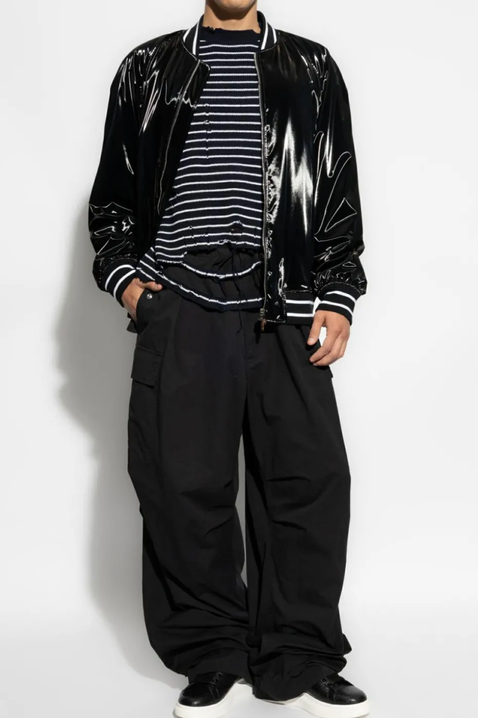 Alexander McQueen NAVY BLUE Wool Sweater