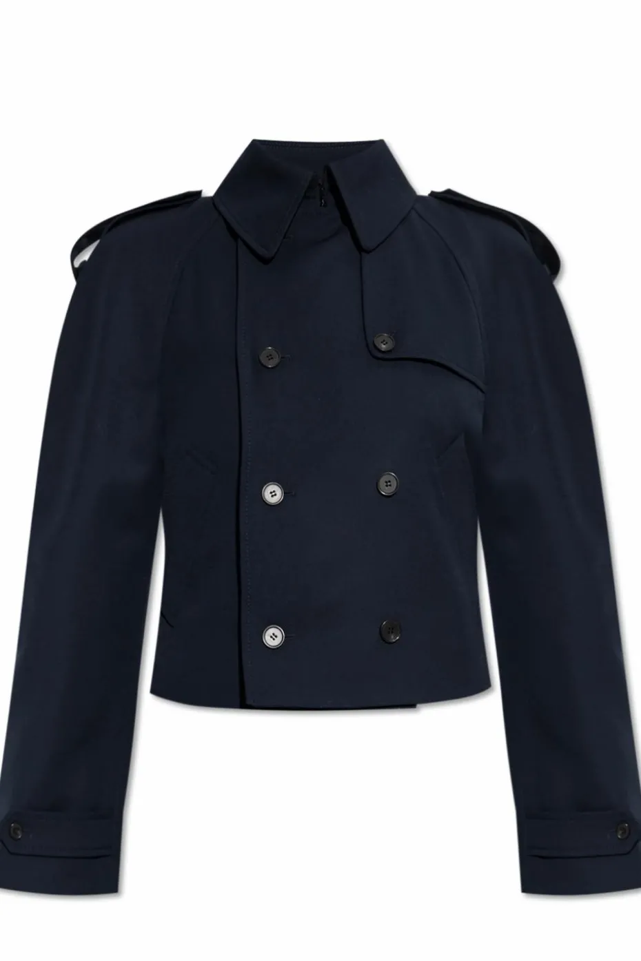 Alexander McQueen NAVY BLUE Short double-breasted jacket