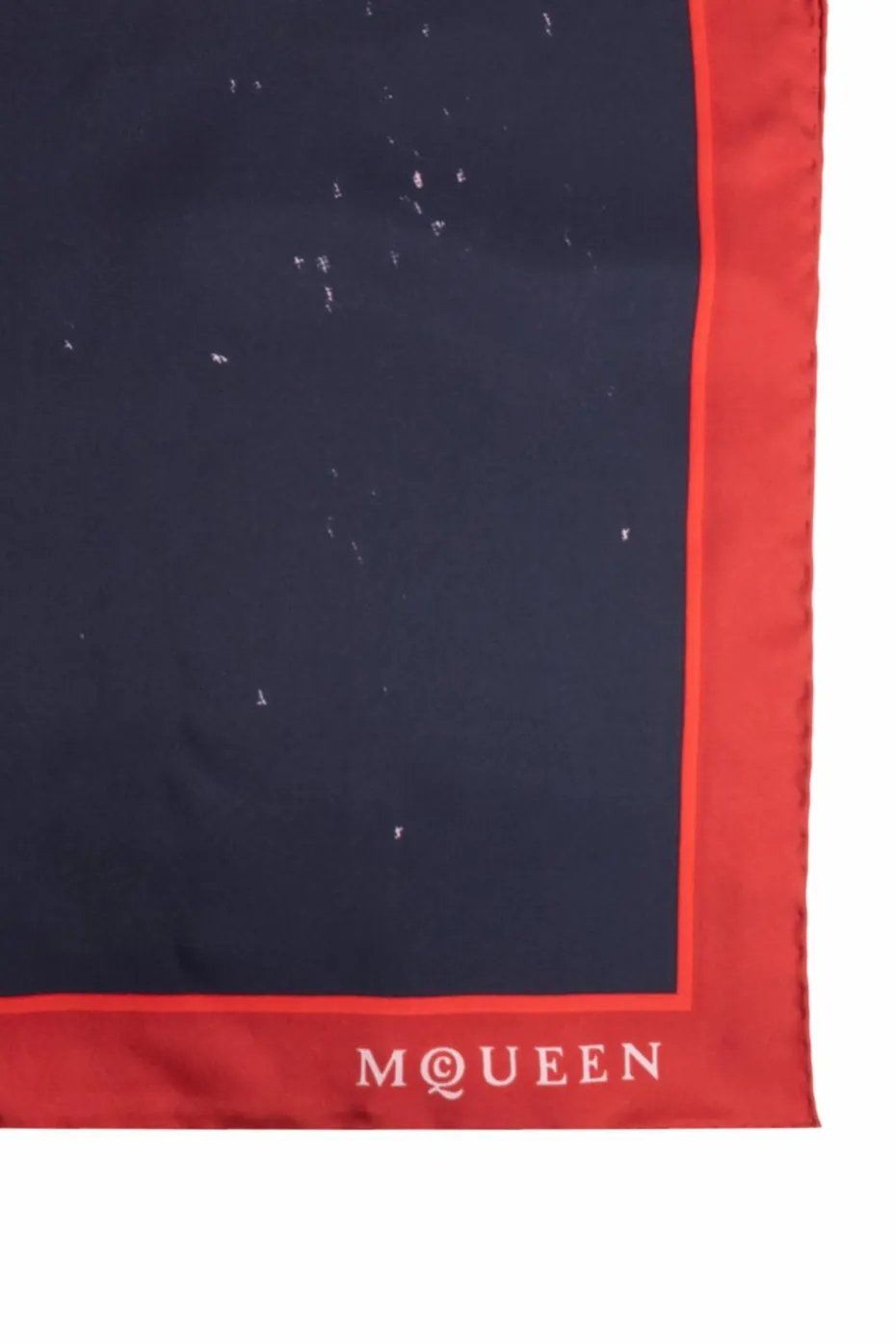 Alexander McQueen NAVY BLUE Silk scarf