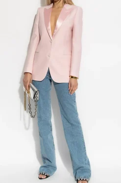 Alexander McQueen PINK Blazer with satin insert