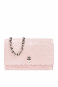 Alexander McQueen PINK Skull Small clutch