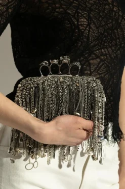 Alexander McQueen SILVER Clutch Knuckle