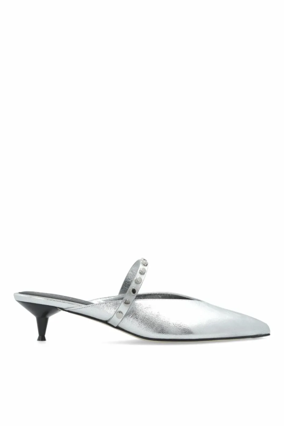 Alexander McQueen SILVER Heeled mules