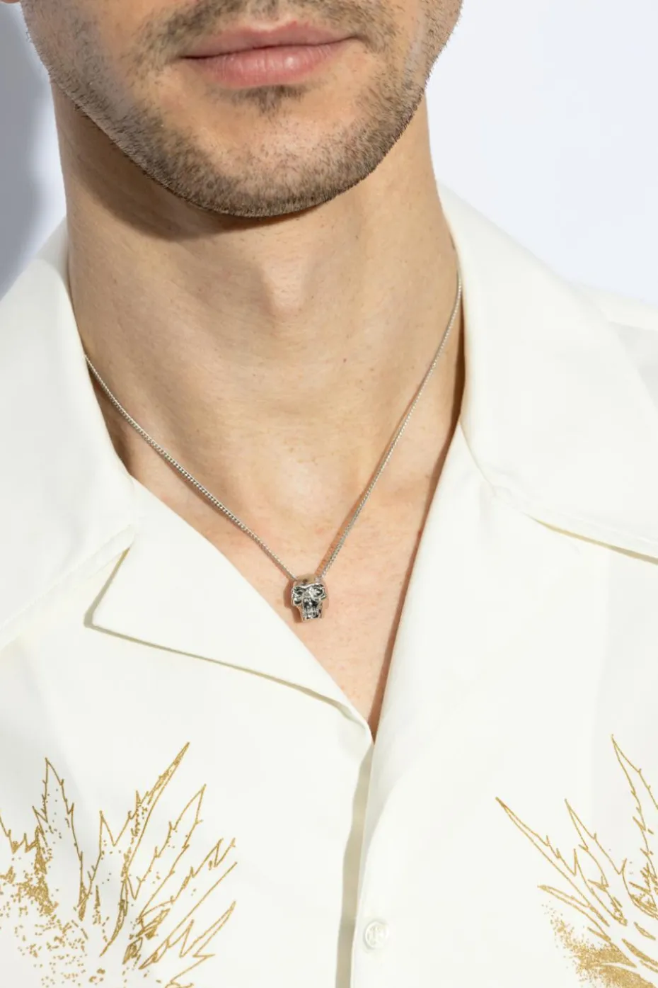 Alexander McQueen SILVER Pendant necklace