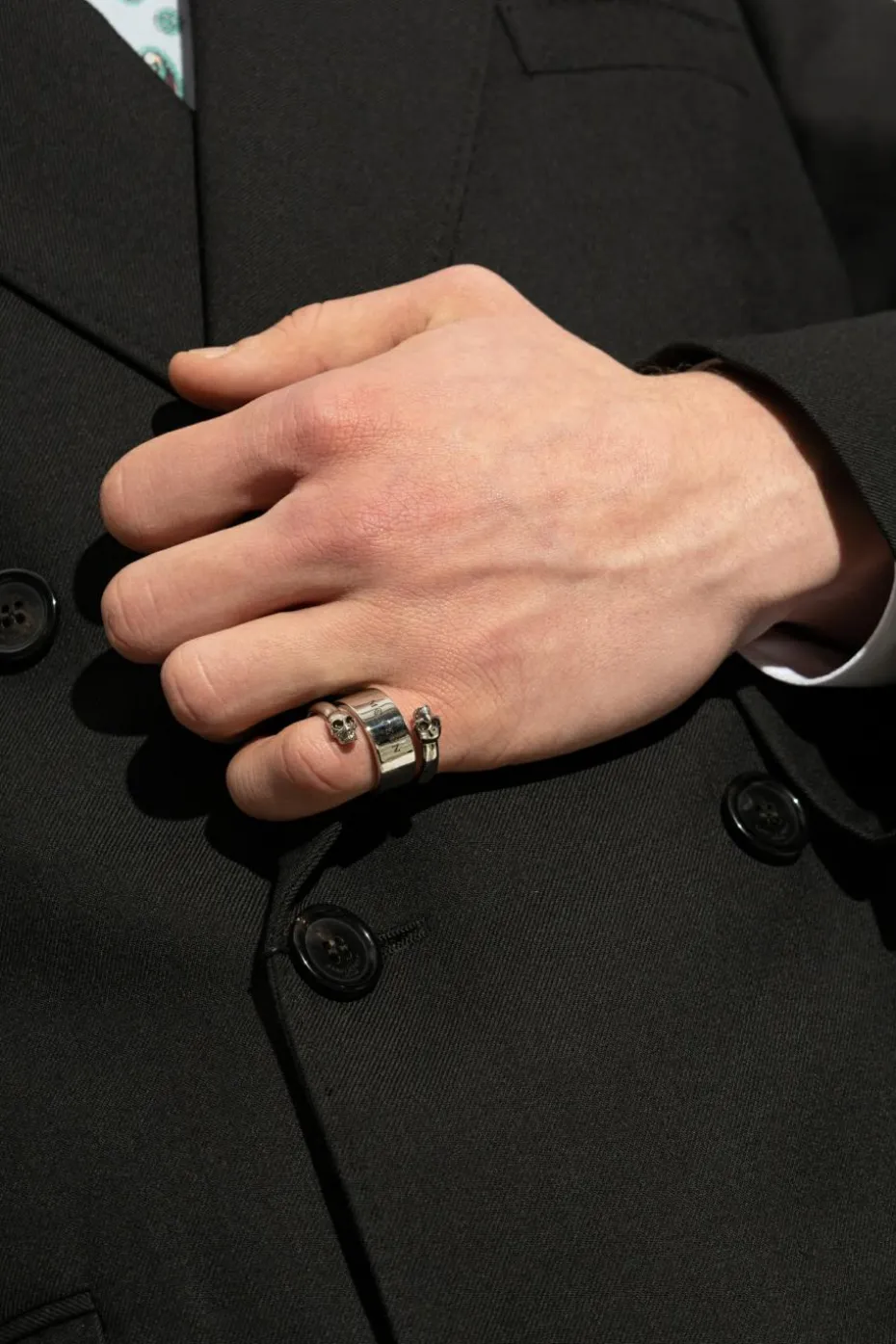 Alexander McQueen SILVER Brass ring