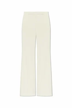 Alexander McQueen WHITE Creased trousers
