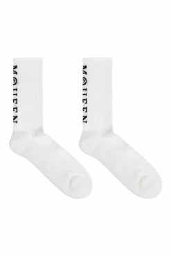 Alexander McQueen WHITE Cotton socks with logo