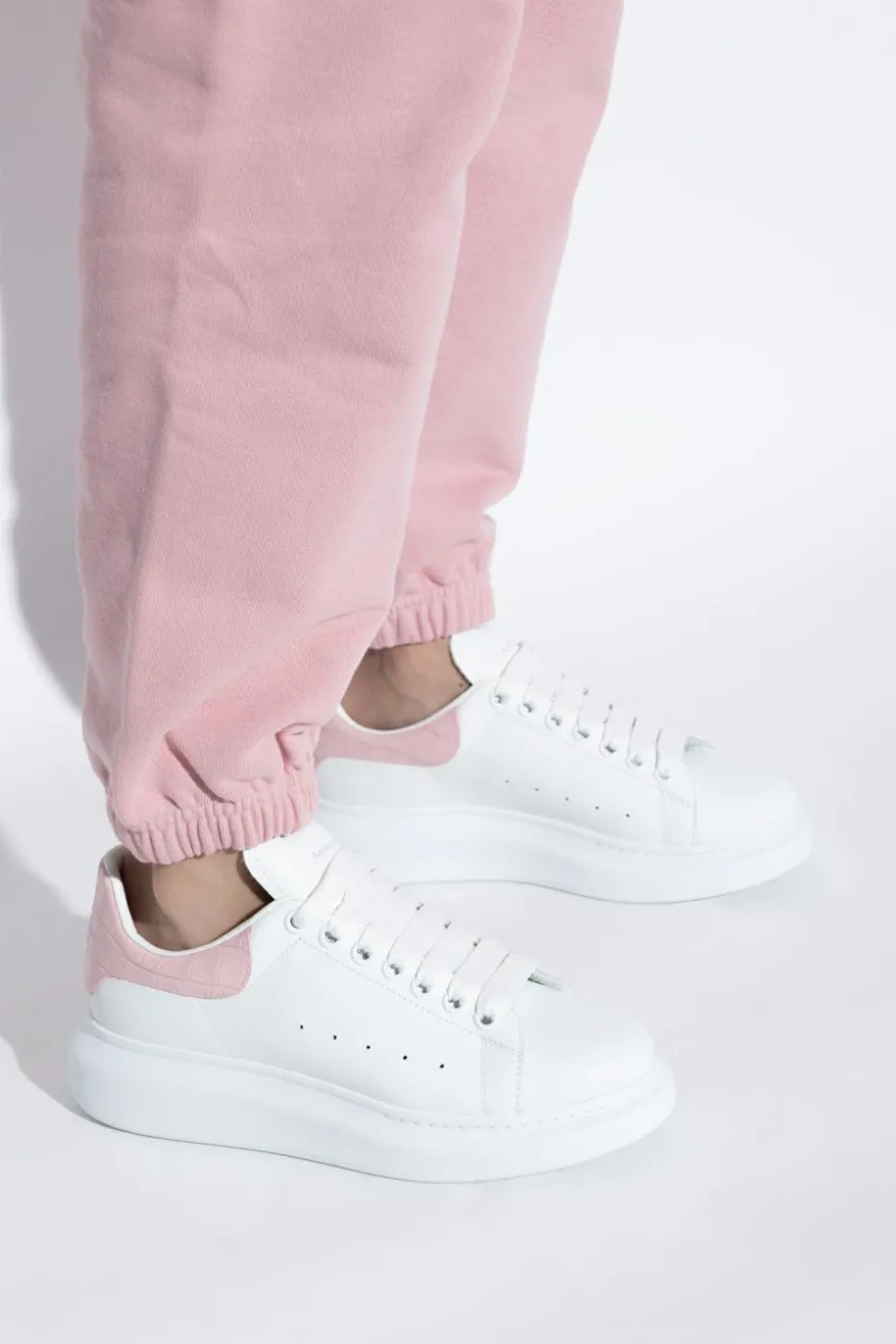 Alexander McQueen WHITE Leather sports shoes