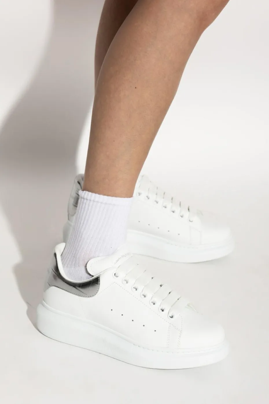 Alexander McQueen WHITE Leather sports shoes